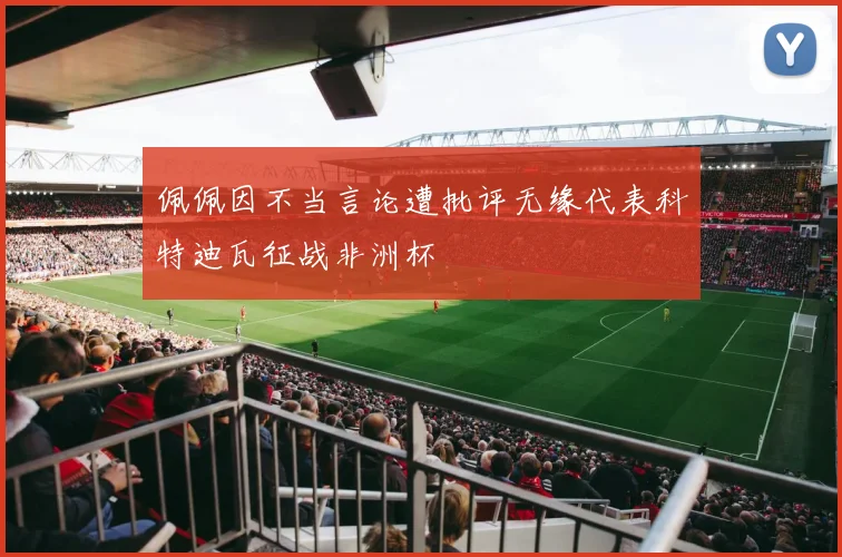 佩佩因不当言论遭批评无缘代表科特迪瓦征战非洲杯