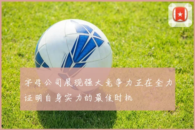 字母公司展现强大竞争力正在全力证明自身实力的最佳时机